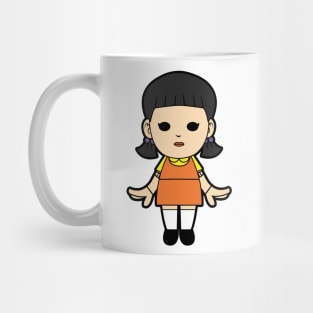 Squid Game Giant Doll Girl Statue Mug